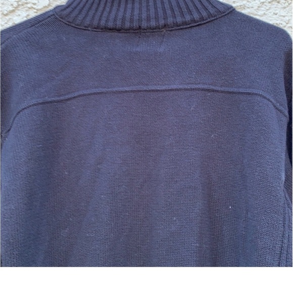 Timberland Men's Black Ribbed Zip up Cardigan Sweater Size L - Picture 6 of 7